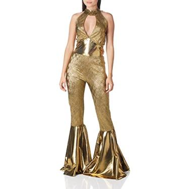 Imagem de Costume Culture Fantasia feminina de ouro Discoteca Diva, Dourado, P