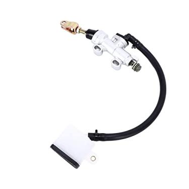 Imagem de Conjunto de Bomba de Cilindro Mestre de Freio Traseiro Universal para ATV Quad 4 Wheeler Dirt Bike Chinese Pit, ABS de Alumínio Com Reservatório à Prova de Ferrugem