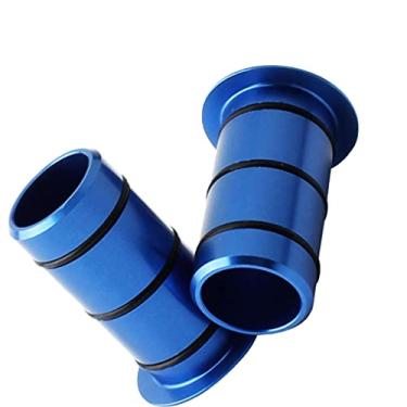Imagem de Newmind Adaptador de assento de conversão de eixo do tubo frontal para cubo de bicicleta, 15 mm a 12 mm - azul, 30 mm
