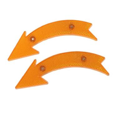 Imagem de UGPLM 2 refletores de roda de bicicleta refletores de raio de bicicleta reflexivos adultos refletores de aro de bicicleta portátil para mountain bike, amarelo