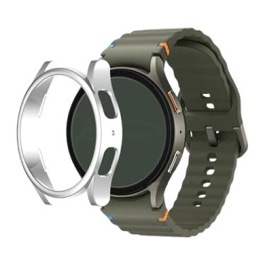 Imagem de Capa Protetora PC Bumper Case LTimports compativel comg Galaxy Watch 7 44mm Sm-L310 Bt e Sm-L315 Lte (LT-Prata)