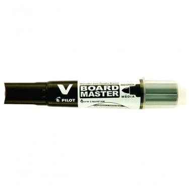 Imagem de Marcador Para Quadro Branco V-board Master Pilot Recarregável Preto