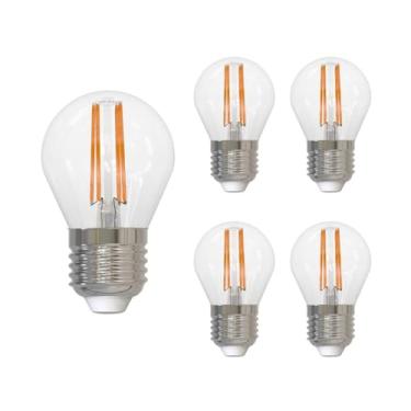 Imagem de Lâmpada Led Filamento Avant Clear G45 6w 2700k E27 5 Und