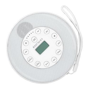 Imagem de Leitor de CD Portátil, Leitor de CD Recarregável de 1500mAh Com Cabo de Carregamento e Cabo de Som, Leitor de CD Compacto Anti-salto à Prova de Choque para CD CD RW MP3