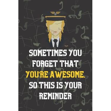 Imagem de Sometimes You Forget that You're Awesome. So this is your Reminder: Funny Cornell Notes Journal for Airmen | Air force Promotion Gifts