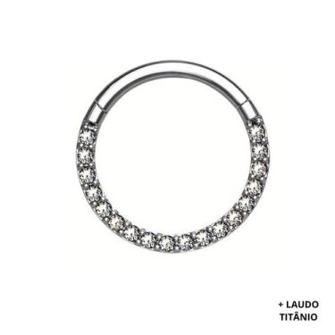 Imagem de Piercing Titanio Argola Cravejada Mamilo Orelha - Oremte