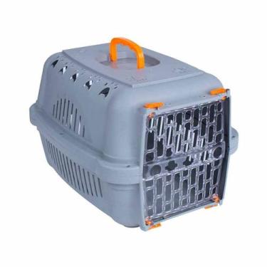 Imagem de Caixa de Transporte DuraPets Joy Laranja para Cães e Gatos - Tamanho 2