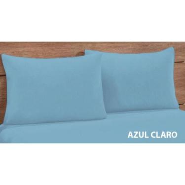 Imagem de Kit 2 Fronhas Simples com Zíper 70cmx50cm Percal 200 Fios 100% Algodão
