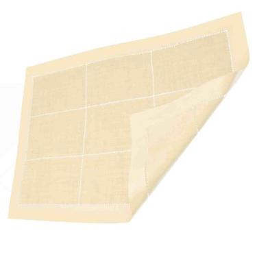 Imagem de Toalha De Bandeja Linho Ponto Ajour Bege 29X49Cm Rafimex