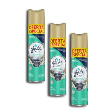Imagem de Odorizador De Ambiente Glade Frescor De Águas Florais Kit 3