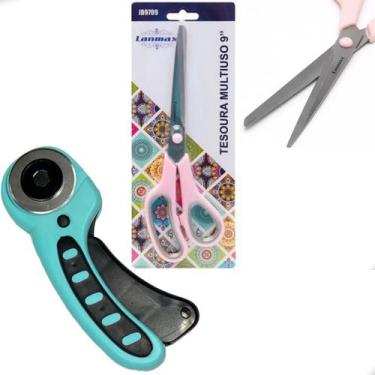 Imagem de Kit Cortado Circular E Multiuso 9 Polegada Tecido Papel Eva - Cortador