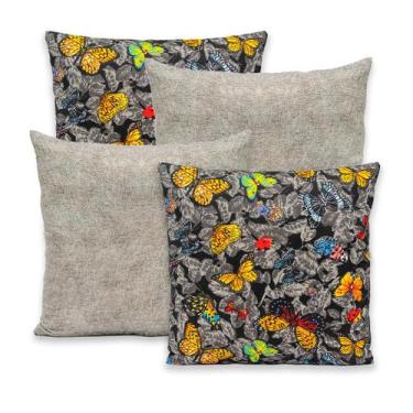 Imagem de Kit 4 Capas de Almofada com Zíper 40cmx40cm Gorgurinho - Dryka Enxovai