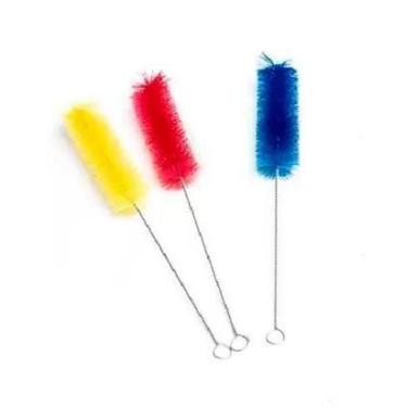 Imagem de Escova Lava Garrafa, Mamadeira de Nylon 4x35cm Dielu 216 - Cores Sorti