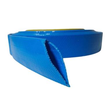 Imagem de Rolo de 50 Metros de Mangueira Flat Azul Achatada 3/4 de Polegada Irri