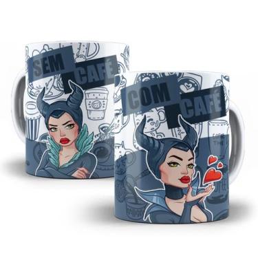 Imagem de Caneca Malévola Com Café Sem Café Porcelana Personalizada - Tio da Can