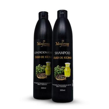 Imagem de Kit Capilar Hidratante Óleo de Rícino Maycrene - Nutrição Profunda