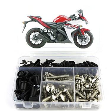 Imagem de Kit de parafusos de carenagem Xitomer para YAMAHA YZF-R3 YZF-R25 15-19, kits de montagem/porcas/fixações/ilhósxitomer prata FBT004125SI