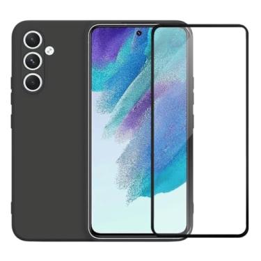 Imagem de Película de Vidro 3D Tela Toda + Capa Capinha Case Premium Preta para Samsung Galaxy S21 FE