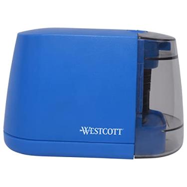 Imagem de Westcott iPoint — Apontador de lápis elétrico com bateria dupla, azul