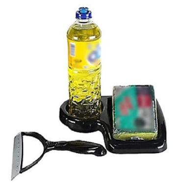 Imagem de Kit 2em1 Porta Detergente + Rodinho De Pia Cozinha - Kt