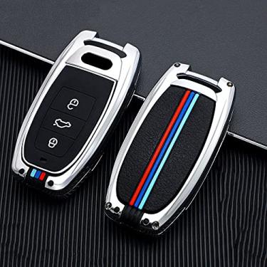 Imagem de WSWJDW Porta-chaves do carro capa porta-chaves porta-chaves porta-chaves, adequado para Audi A1 A3 8v A4 B8 B9 A6 A5 C7 Q3 Q5 Q7 TT, 2