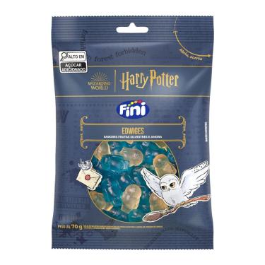 Imagem de Balas de Gelatina Fini Harry Potter Edwiges Sabor Frutas Silvestres e Amora 70g