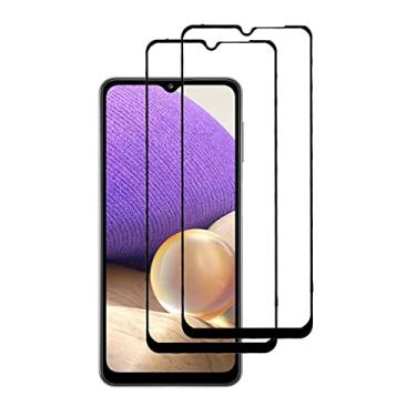 Imagem de UPONEW [Pacote com 2 para Samsung Galaxy A32 5G SM-A325 SM-A326 A326B A326U 6,5 polegadas protetor de tela de vidro temperado antiarranhões preto