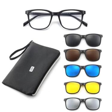 Imagem de Óculos De Sol Com Armação Polarizado Clip On 6x1