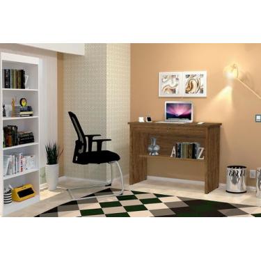 Imagem de Mesa / Escrivaninha OR Para Estudo 1 Gaveta Amlpa Com Chave Cor Canela