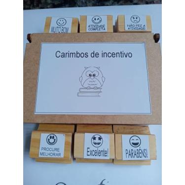 Imagem de Kit Carimbo de Incentivo EMOJI, Educação Infantil, Professores, Psicop
