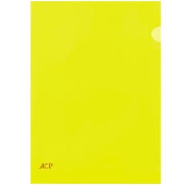 Imagem de Kit Pasta em L Ofício Acp Protetor Documentos C/10 unidades, Amarelo