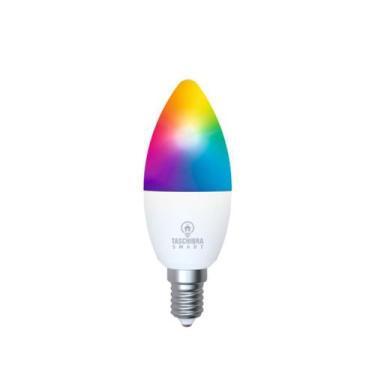 Imagem de Lâmpada Led Smart Wi-Fi Inteligente Vela 6W E14 RGB Taschibra