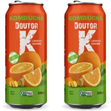 Imagem de 2x Kombucha Laranja e Gengibre 350ml Doutor K - Kombucha Doutor K