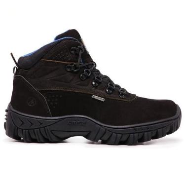 Imagem de Bota Masculina Com C.A 48.067 Master Boots Couro Preto/Azul, 40, Preto