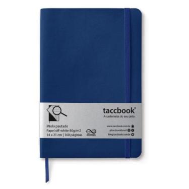 Imagem de Caderno Pautado taccbook Azul naval 14x21 Flex