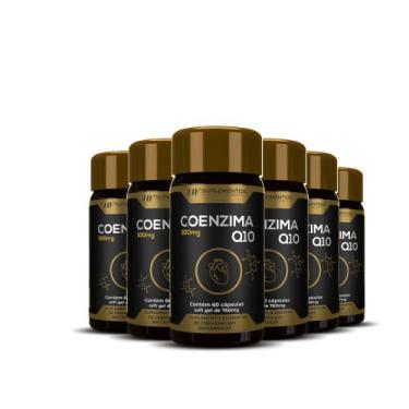 Imagem de 6x coenzima q10 100mg 60caps hf suplementos