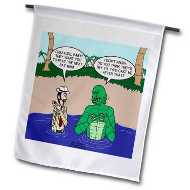 Imagem de 3dRose fl_164018_1 Bandeira de jardim do filme lançando o próximo super-herói, 30,48 x 45,72 cm