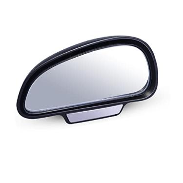 Imagem de Biqing Espelhos de ponto cego para carros à esquerda, espelho retrovisor lateral de vidro HD ajustável universal para estacionamento auxiliar de segurança