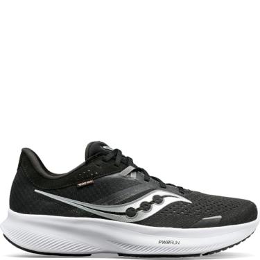 Imagem de Saucony Tênis masculino Ride 16, Preto/branco, 12.5