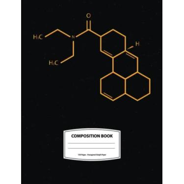 Imagem de Hexagonal Graph Paper Composition Notebook: Organic Chemistry & Biochemistry Note Book, 1/4 inch hexagons (Science Notebooks Series) (Chem Lab Science Journals)