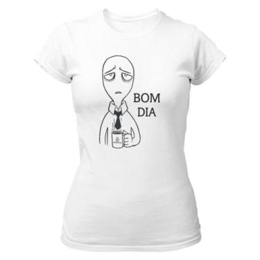 Imagem de Camiseta Baby Look  Bom dia eu amo meu trabalho - Alearts, G