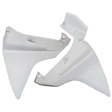 Imagem de Par de Abas Laterais do Tanque para XRE 300 2013-2015 Plástico Pintado Todas as Cores (BRANCO *MOT AZUL ED ESPECIAL*)