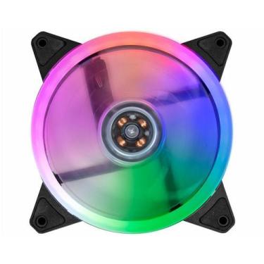 Imagem de Cooler Fan K-Mex AA-FAF1, Rainbow, 120mm, Preto