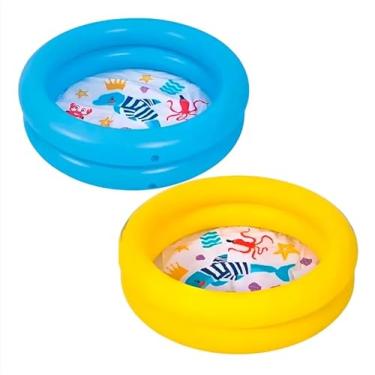 Imagem de Piscina Inflável Infantil, 76 cm x 20 cm, 46 Litros, Tema Marinho