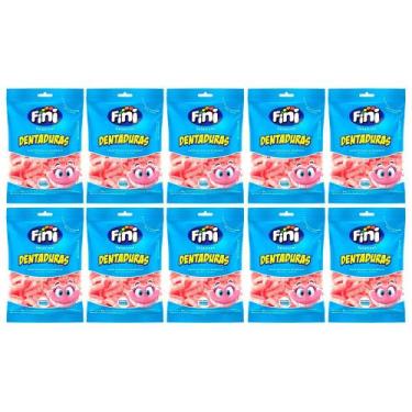 Imagem de Kit 10 Bala Fini Dentadura 90g