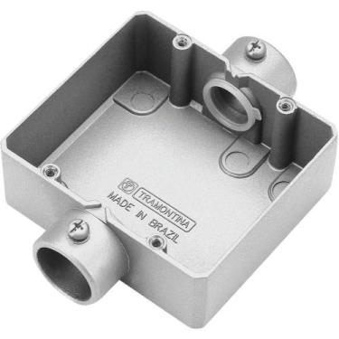 Imagem de Condulete Duplo 3/4" Tipo "cd" - Sem Tampa / Rosca Bsp / Com Pintura E
