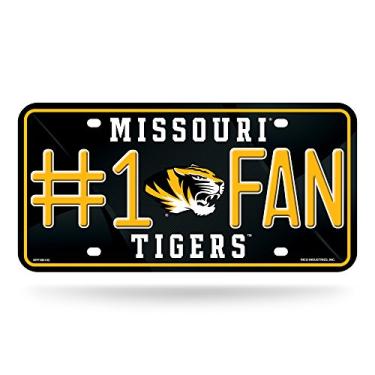 Imagem de Placa de licença de metal para ventilador NBA #1, Missouri Tigers