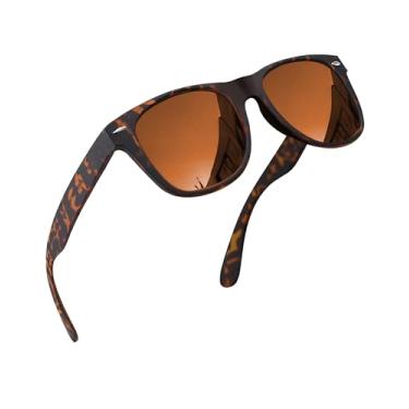 Imagem de grinderPUNCH Óculos de sol polarizados para homens e mulheres, óculos de sol retrô modernos para dirigir e pescar, proteção UV400, Pacote com 1, Large