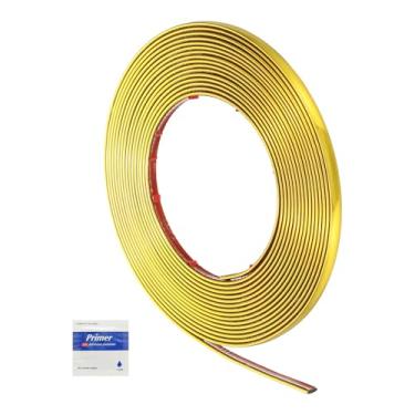 Imagem de HARFINGTON Acabamento de moldagem de descascar e colar 9 m x 1 cm acabamento de parede flexível autoadesivo PVC parede canto lacuna guarnição de vedação para parede teto piso armário azulejo borda