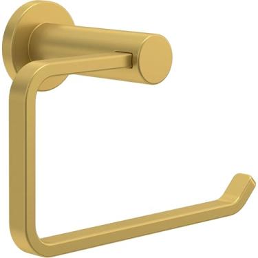 Imagem de Franklin Brass Kildare (1 pacote) Suporte de papel higiênico/suporte de toalha de mão acetinado dourado multiuso acessório de banheiro suporte de parede suporte de rolo de tecido europeu/suporte de
